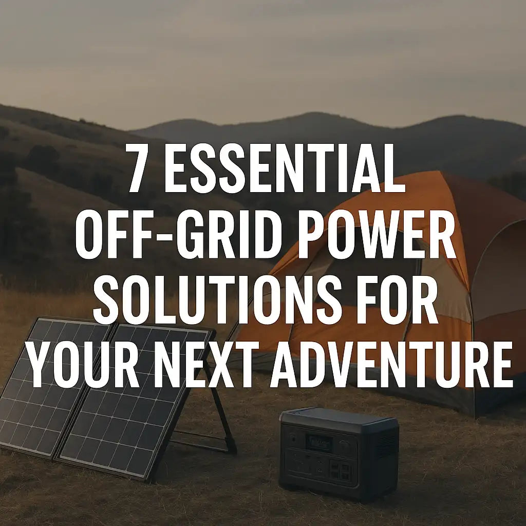 off-grid power solutions on the grass