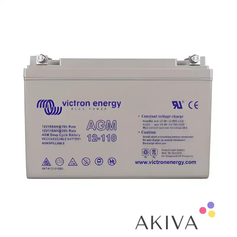 Gray AGM Deep Cycle Battery for 12V 110Ah AGM Deep Cycle applications