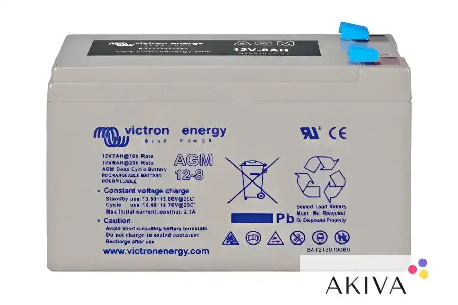 Victron Energy 12V-8AH AGM deep cycle battery for 12V 14Ah AGM Deep Cycle Batt
