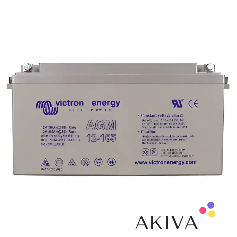 Victron Energy 12V 165Ah AGM Deep Cycle Battery for reliable power storage