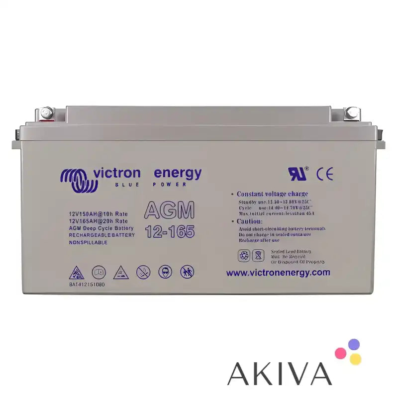 Victron Energy 12V 165Ah AGM Deep Cycle Battery for reliable power solutions