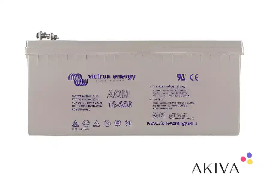 Gray Victron Energy AGM battery for 12V 220Ah AGM Deep Cycle application