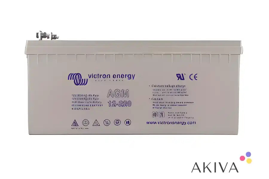 Gray Victron Energy AGM battery for 12V 220Ah AGM Deep Cycle applications