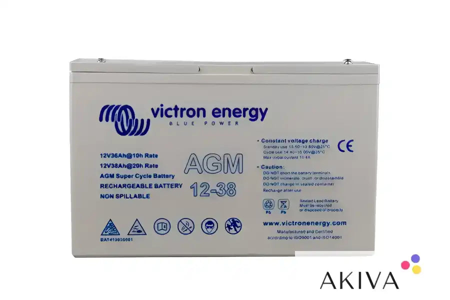 Victron Energy 12V 25Ah AGM Super Cycle Batt M5 showcased for optimal performance