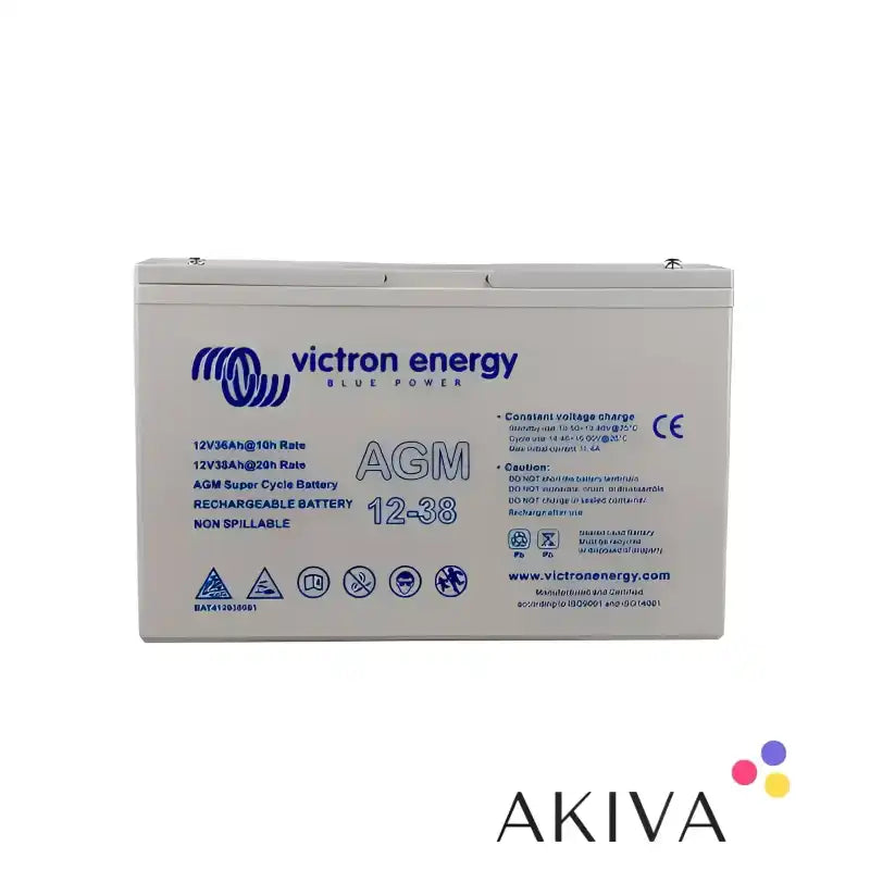 Victron Energy 12V 38Ah AGM Deep Cycle Battery for reliable power solutions