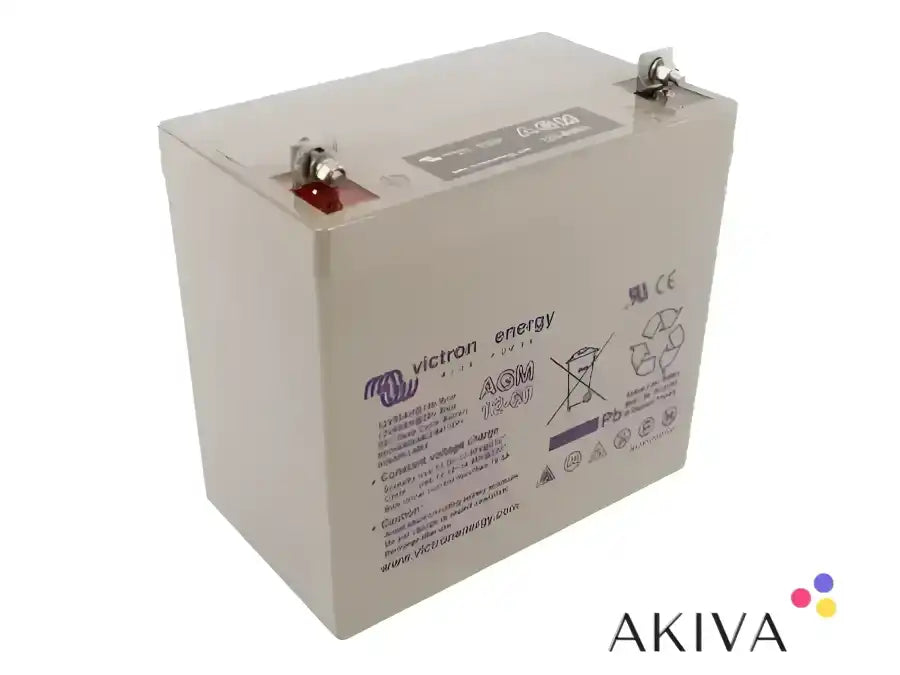 Rectangular AGM battery with terminals for 12V 60Ah AGM deep cycle applications