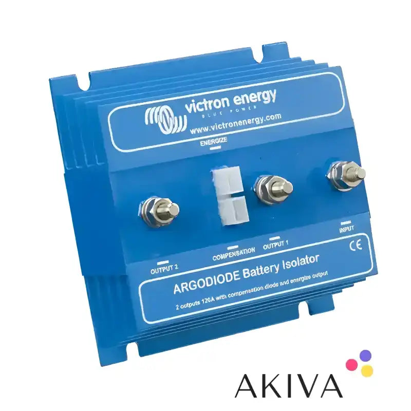 Blue Argodiode 80-2AC battery isolator with multiple terminals for 80A batteries