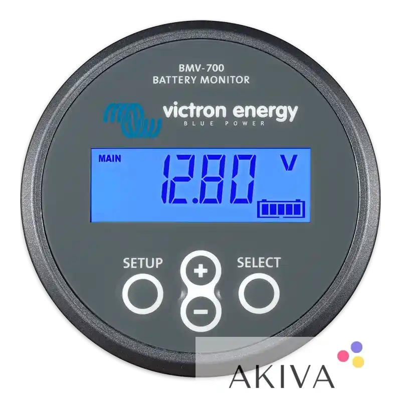 Victron Energy Battery Monitor BMV-702 Black displayed for optimal energy management