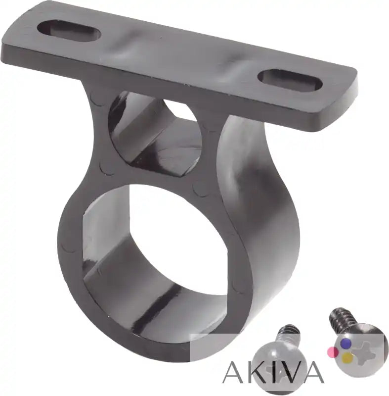 Black plastic mounting bracket with screws for Blue Sea Systems BSS 12VDC socket