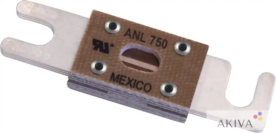 Blue Sea Systems ANL 750A fuse in silver holder with Mexico label