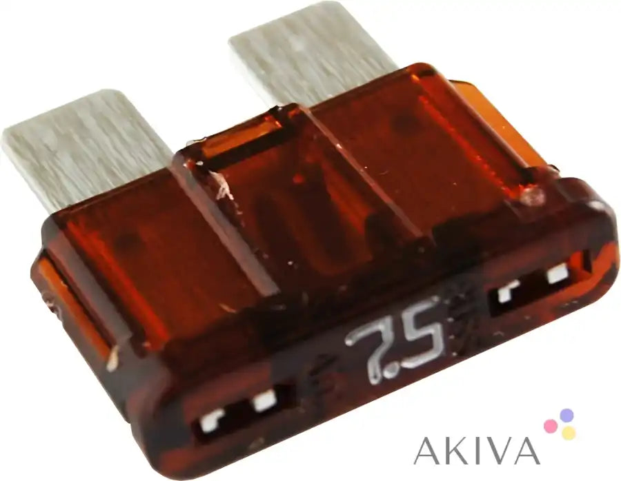 Blue Sea Systems 7.5A ATO/ATC fuse with amber blade and metallic contacts