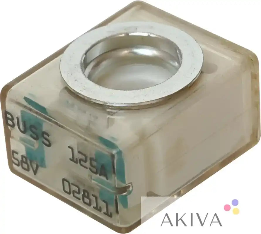 Transparent Buss fuse with metal ring for Blue Sea Systems BSS Fuse Terminal 125A