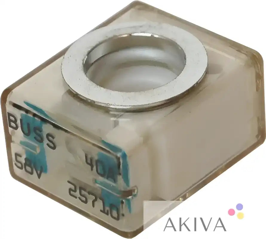 Transparent square fuse with metal ring for Blue Sea Systems BSS Fuse Terminal 40A