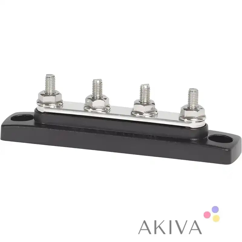 Four-terminal bus bar by Blue Sea Systems for electrical distribution and safety