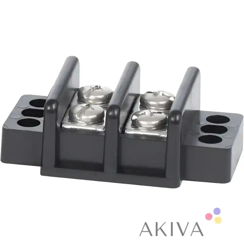 Blue Sea Systems BSS terminal block with 4 silver screw terminals