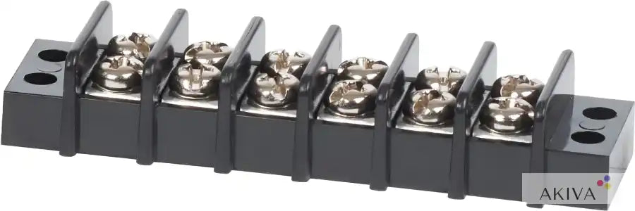 Blue Sea Systems BSS Terminal Block 6-circuit 20A with 6 silver screw terminals