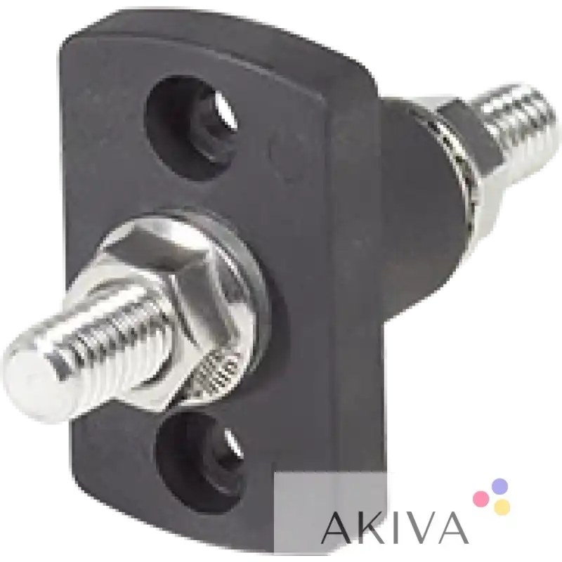 Black terminal block with threaded studs for Blue Sea Systems BSS TermSm FeedThrough
