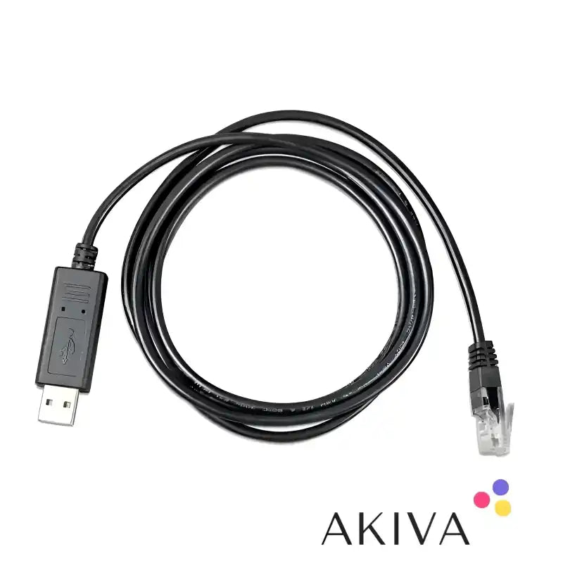 Black USB to RJ45 cable for BlueSolar PWM-Pro USB interface cable connection
