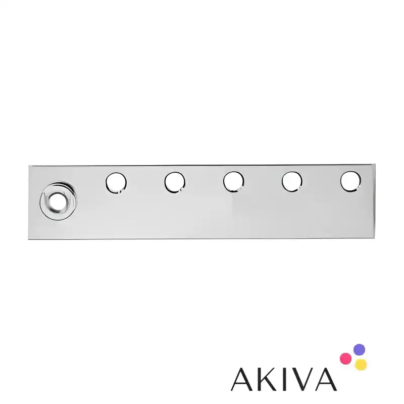 Rectangular busbar with evenly spaced holes to connect 5 CIP100200100 devices