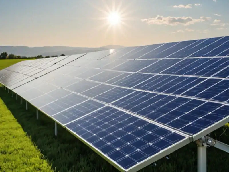 cegasa solar panels set against a sunny sky