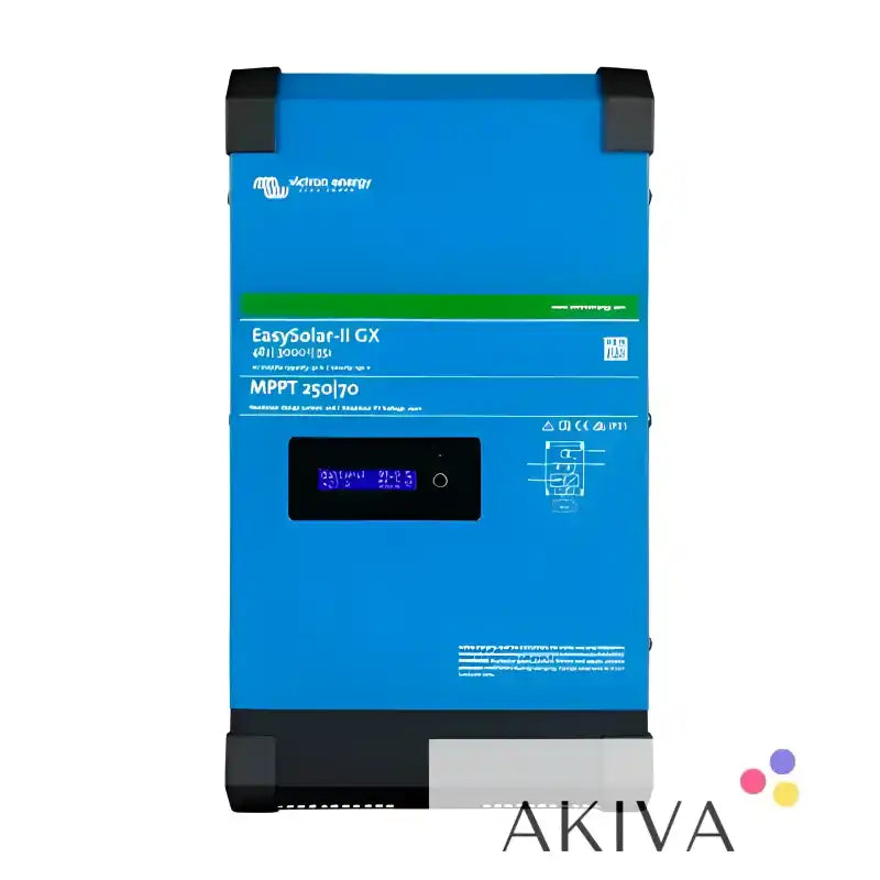 Blue solar power inverter in EasySolar-II 48/3000/35-32 MPPT for off-grid power solutions