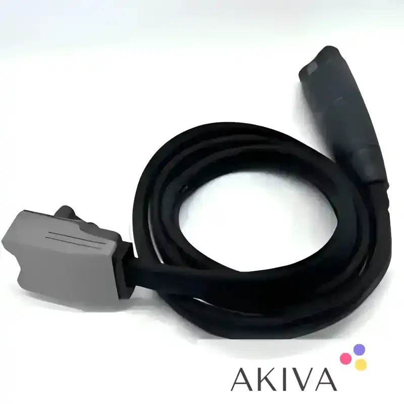 Braided cable with gray and black connectors for ECOFLOW Battery Pack Cable-Dual 4+8 seat