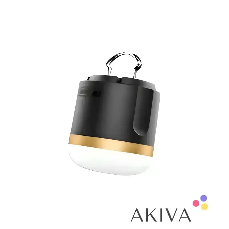 Black and white camping lantern with handle from Ecoflow Black Camp Lights series