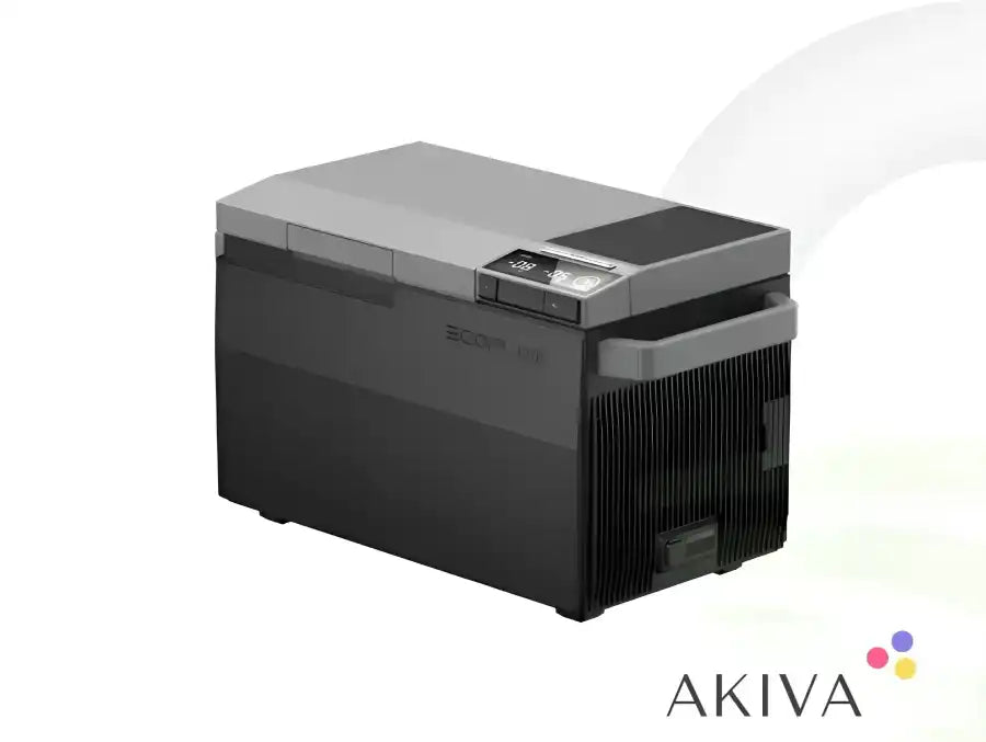 Portable electric cooler ECOFLOW Glacier for off-grid power solutions by Victron Energy Dealer Plymouth