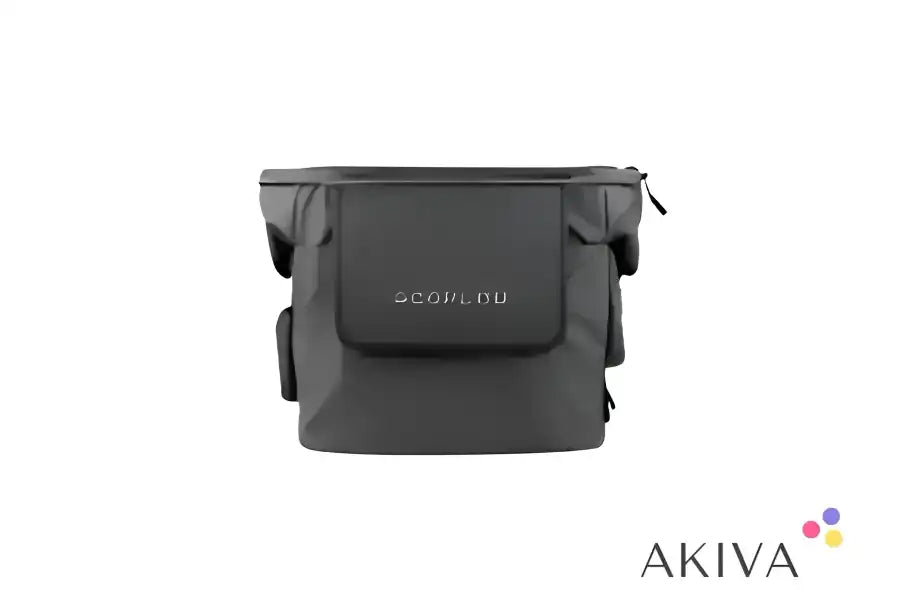 Gray portable power station bag for ECOFLOW MM100-HUB-bag, ideal for off-grid power solutions