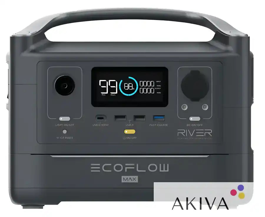 Portable ECOFLOW Power Kits Battery 51.2V 105Ah 5120Wh with digital display functionality
