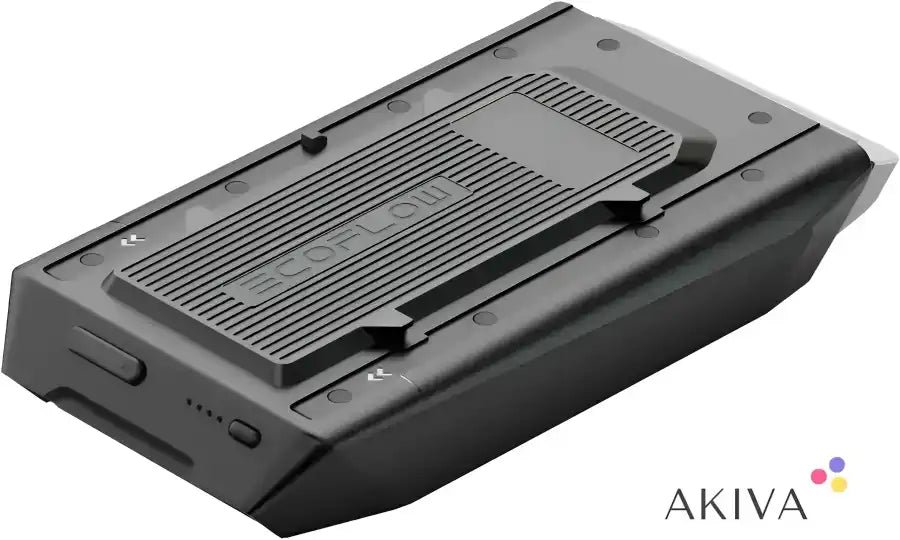 Black rectangular power station for ECOFLOW Wave add-on battery, ideal for off-grid power solutions