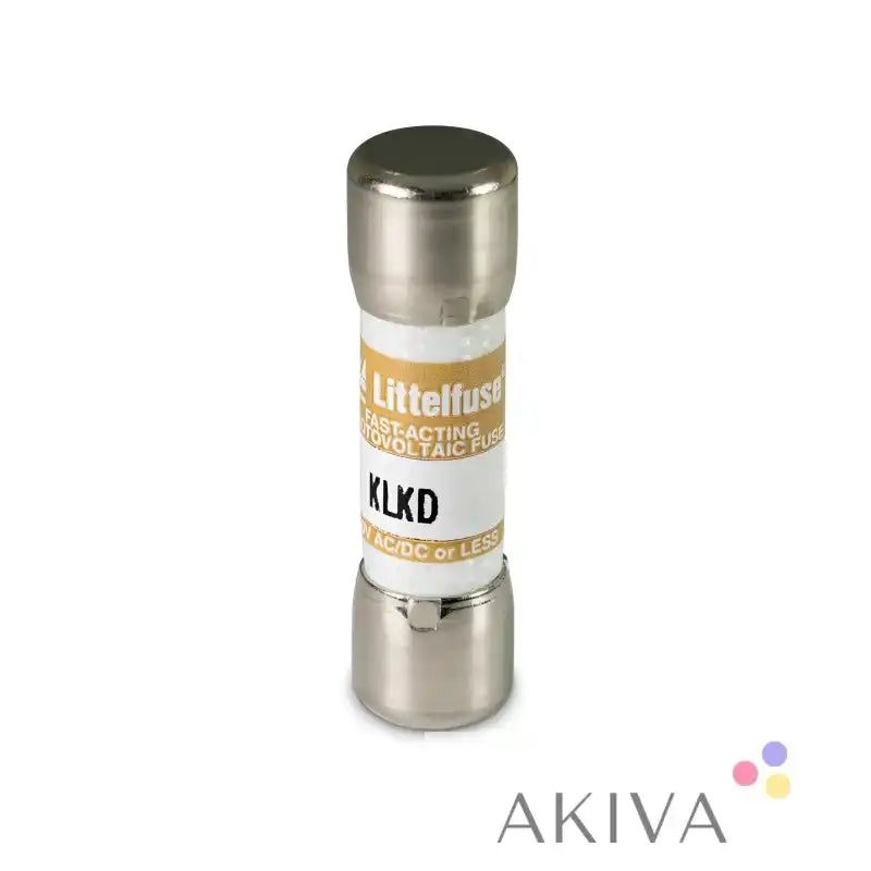 Cylindrical Littelfuse KLKD fuse for off-grid power solutions and campervan electrical systems