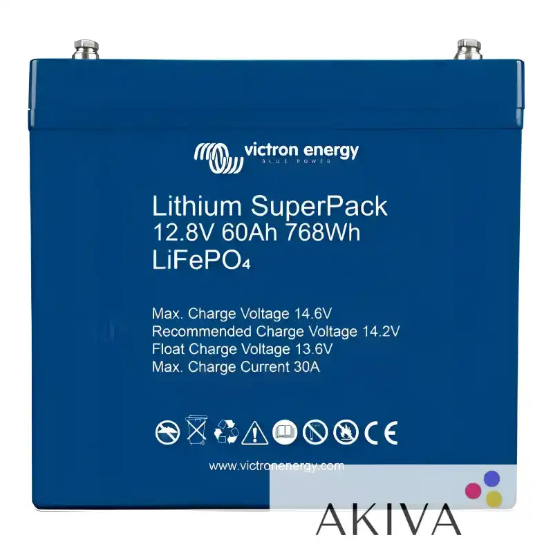 Blue Lithium SuperPack 12.8V/60Ah for off-grid power solutions from Victron Energy Dealer Plymouth