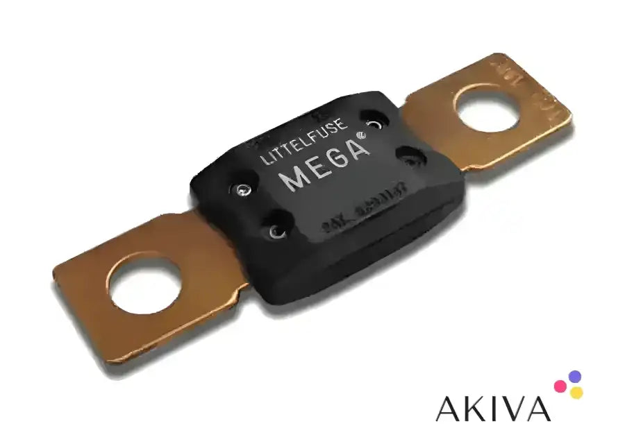 Black MEGA fuse with copper terminals for MEGA-fuse 200A/32V package of 5 pcs