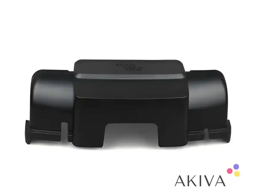 Black plastic printer ink cartridge with dual ink chambers for MPPT WireBox-XL Tr 150-85