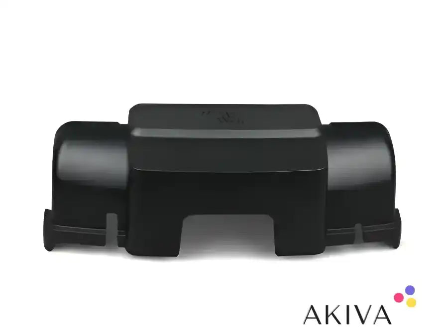 Black plastic rectangular cover for MPPT WireBox-XL in off-grid power solutions