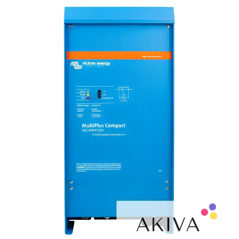 Blue Victron Energy MultiPlus Compact inverter/charger for 50-50 120V off-grid power solutions