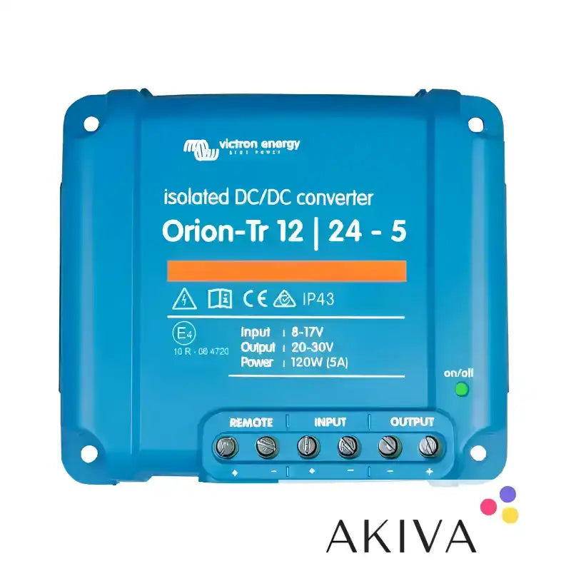 Blue isolated DC-DC converter for Orion-Tr 12/24-5A (120W) isolated DC-DC applications