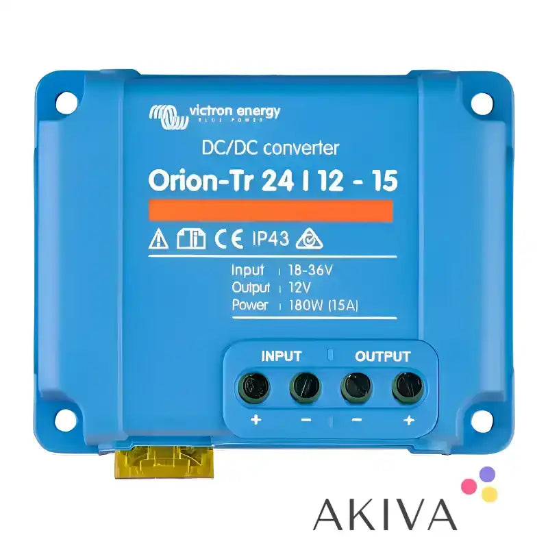 Blue Orion-Tr 24/12-15 DC-DC converter with input and output terminals for converter retail
