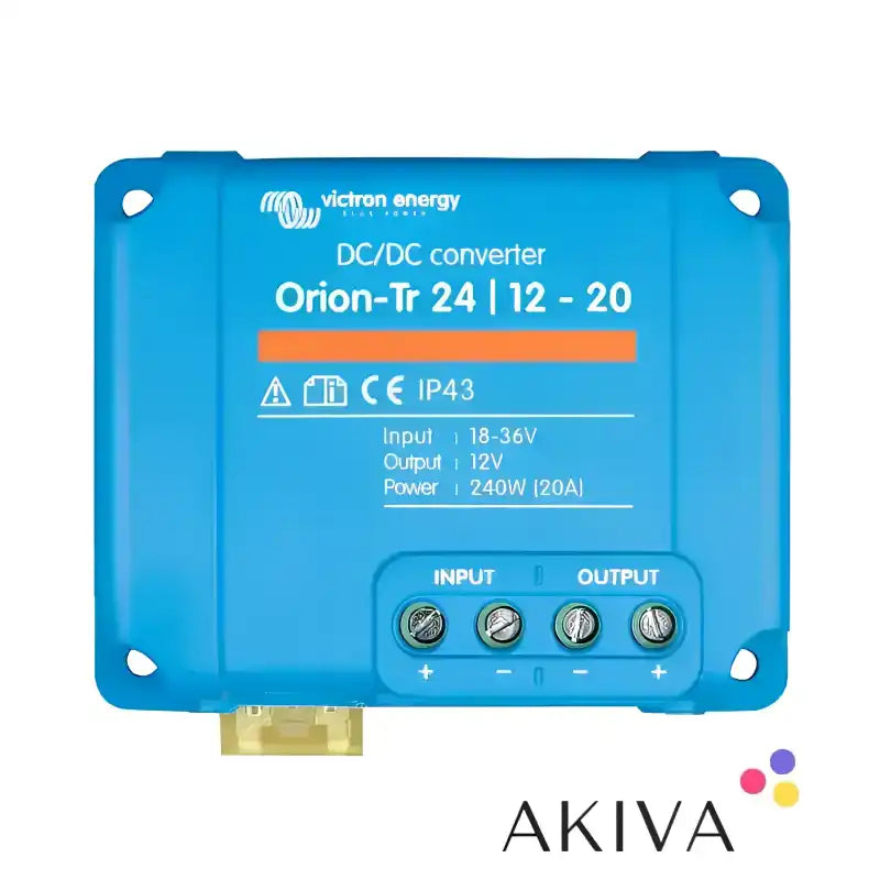 Blue Orion-Tr 24/12-20 DC-DC converter for off-grid power solutions by Victron Energy