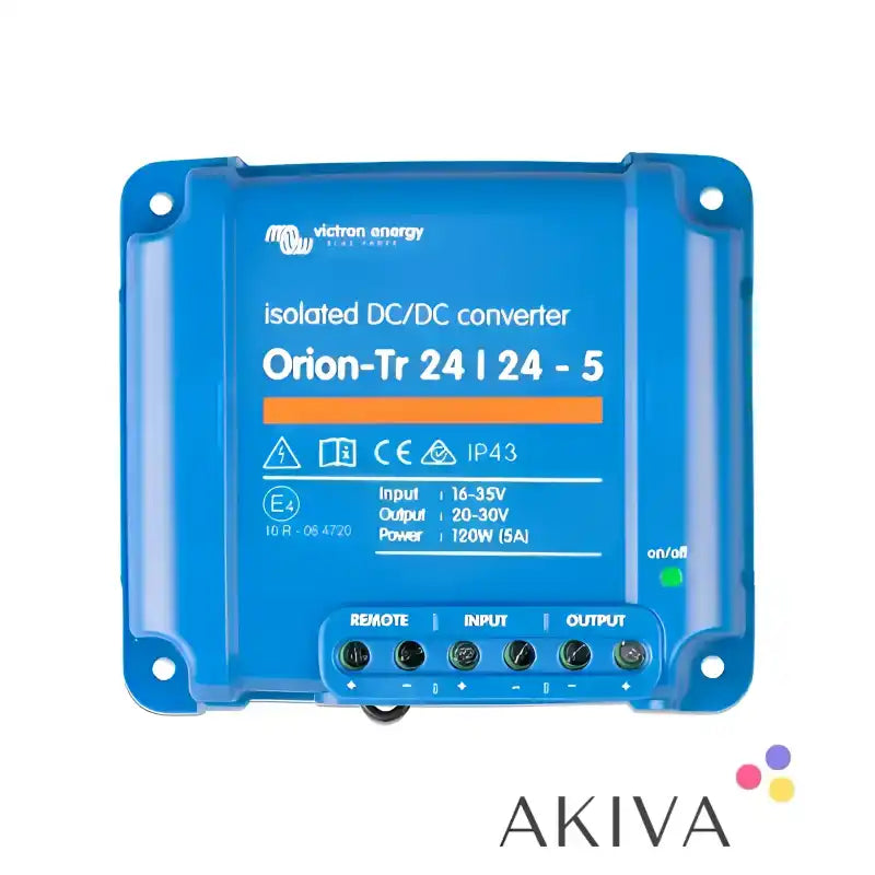Blue isolated DC-DC converter for Orion-Tr 24/24-5A in DC-DC converter retail