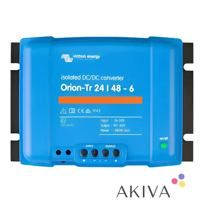 Blue isolated DC-DC converter from Orion-Tr 24/48-6A for efficient power conversion