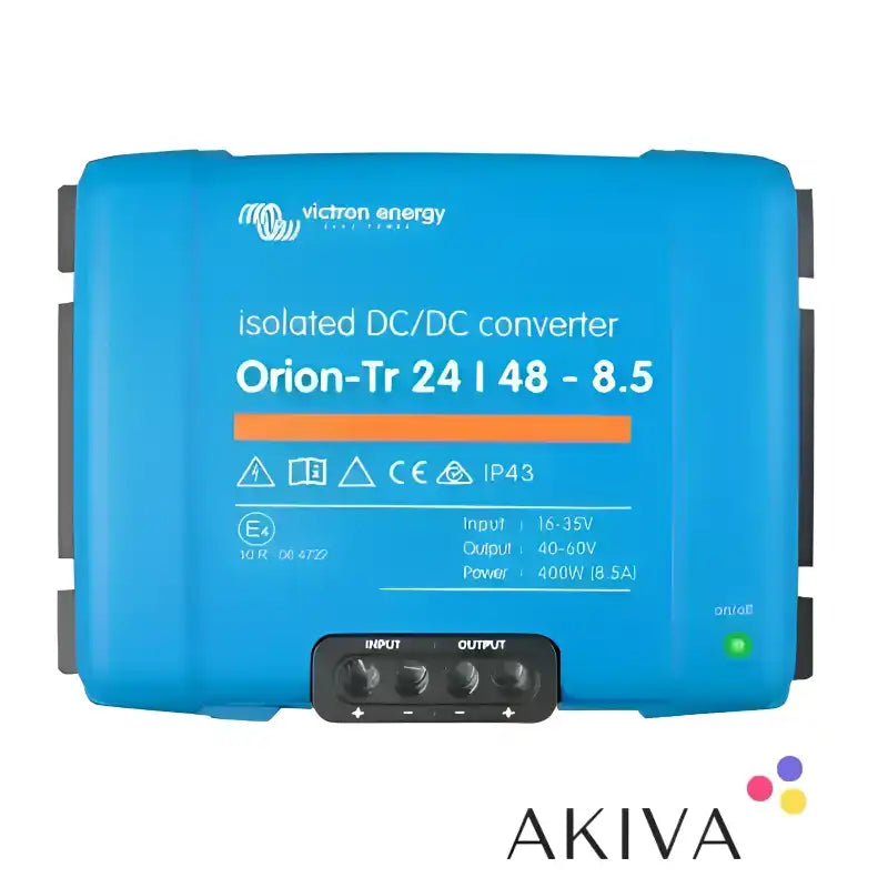 Blue isolated DC-DC converter from Orion-Tr 24/48-8,5A for efficient power conversion
