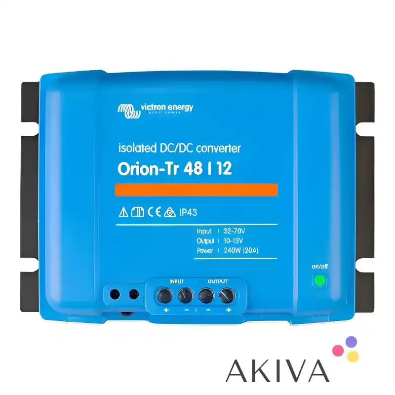 Blue isolated DC-DC converter Orion-Tr 48/12-30A 360W for efficient power conversion
