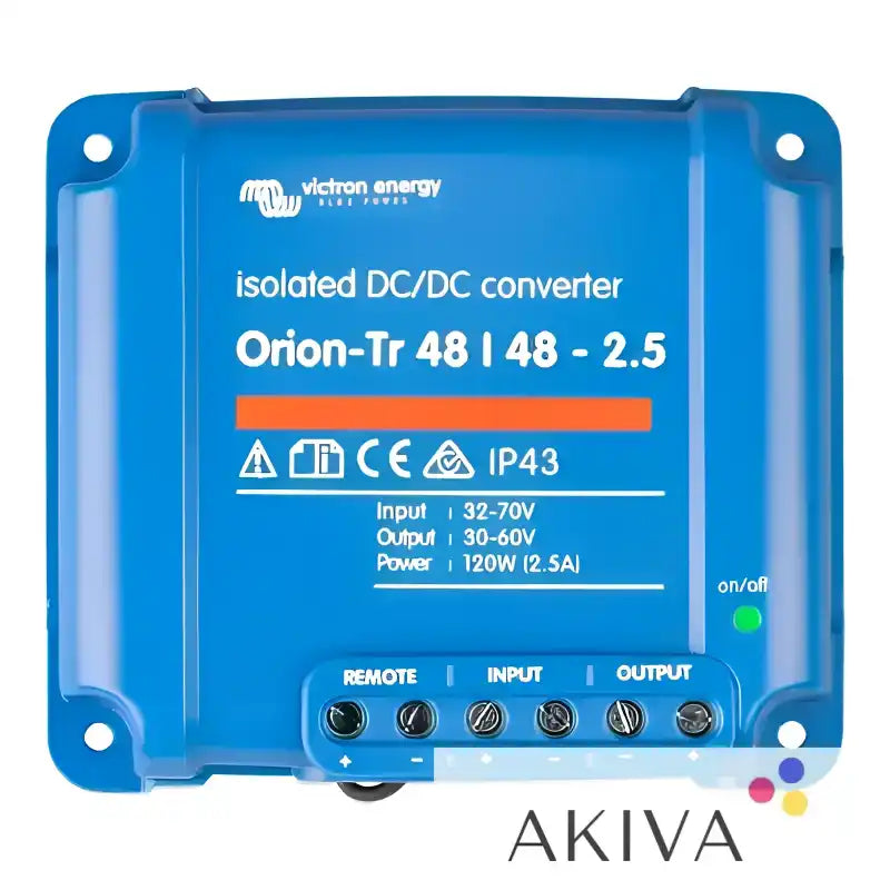 Blue Isolated DC-DC Converter from Orion-Tr 48/48-2.5A (120W) for efficient power management