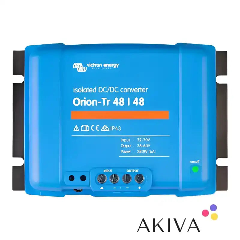 Blue isolated DC-DC converter from Orion-Tr 48/48-8A (380W) for efficient power conversion