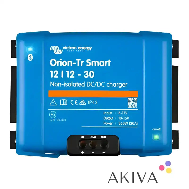 Blue Victron Energy Orion-Tr Smart 12-30A Non-Isolated DC-DC Charger displayed for sale