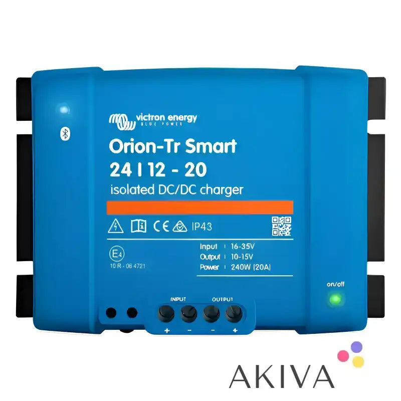 Blue Victron Energy Orion-Tr Smart Isolated DC-DC Charger 12-20A for efficient power conversion