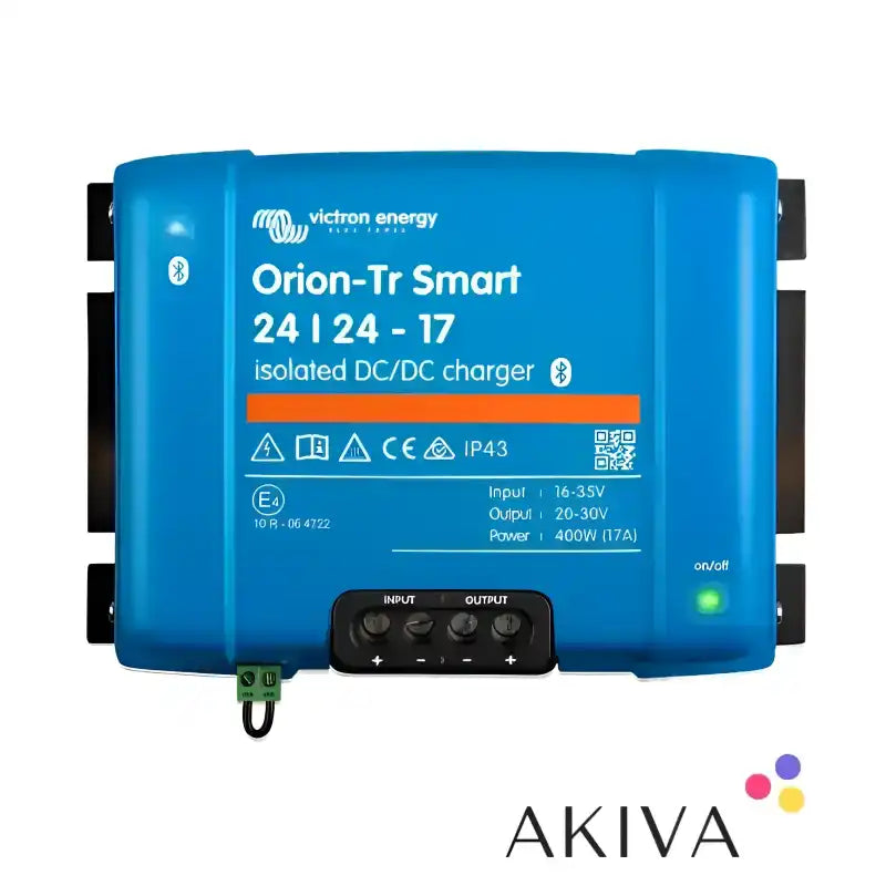 Blue Victron Energy Orion-Tr Smart Isolated DC-DC Charger 24-17A for efficient power conversion