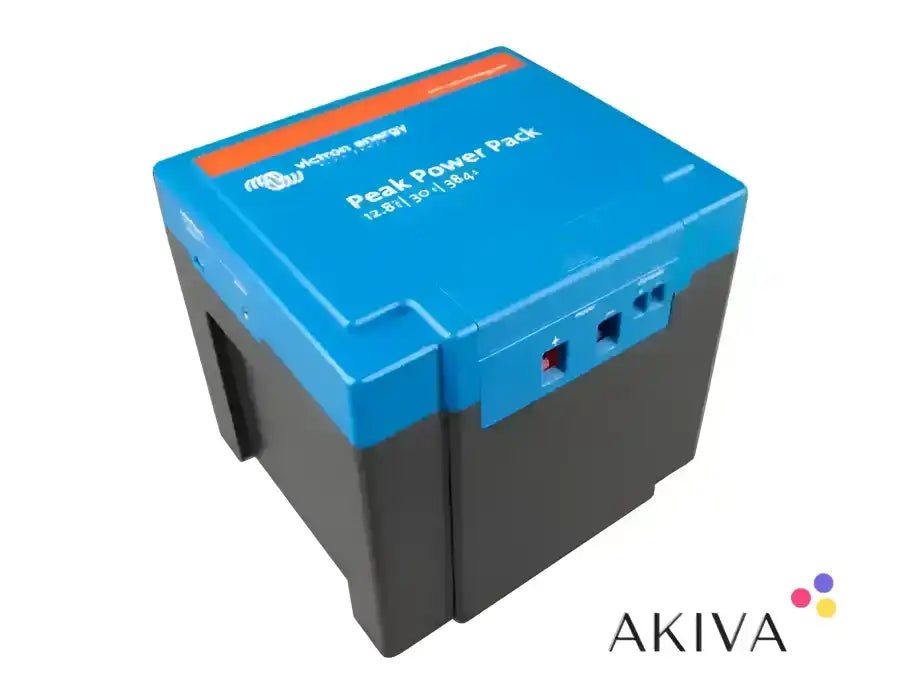 Blue and black Peak Power Pack 12.8V/30Ah - 384Wh for reliable energy solutions
